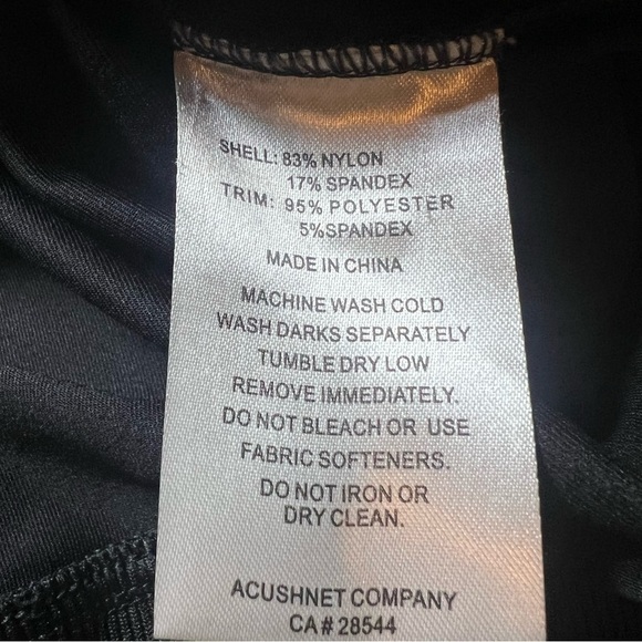 FootJoy FJ Mens Size Large 1/4 Zip Pullover Long Sleeve Spandex Nylon Black EUC - Picture 9 of 9